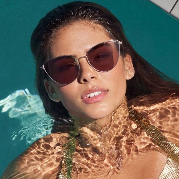 Tom Ford ANAIS-02 Women Sunglasses Gold Brown Mirror Cat Eye FT1005 32G NEW main image 7